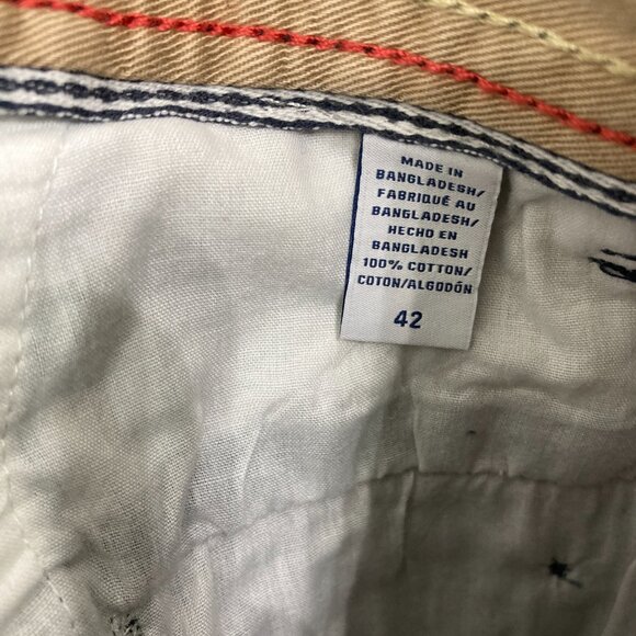 New IZOD Navy size 42 Flat Front Saltwater Twill Shorts Summer Outdoor Golf - Picture 8 of 12